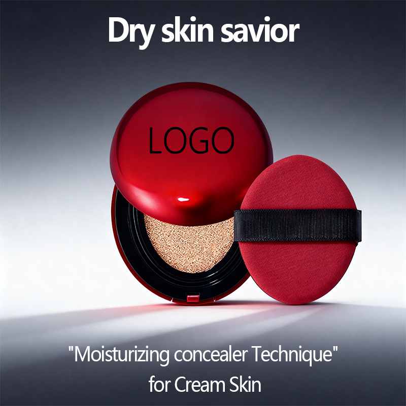 JALIYA Air Cushion Liquid Foundation - Waterproof Oil Control Whitening Cushion Foundation with Puff (15g)