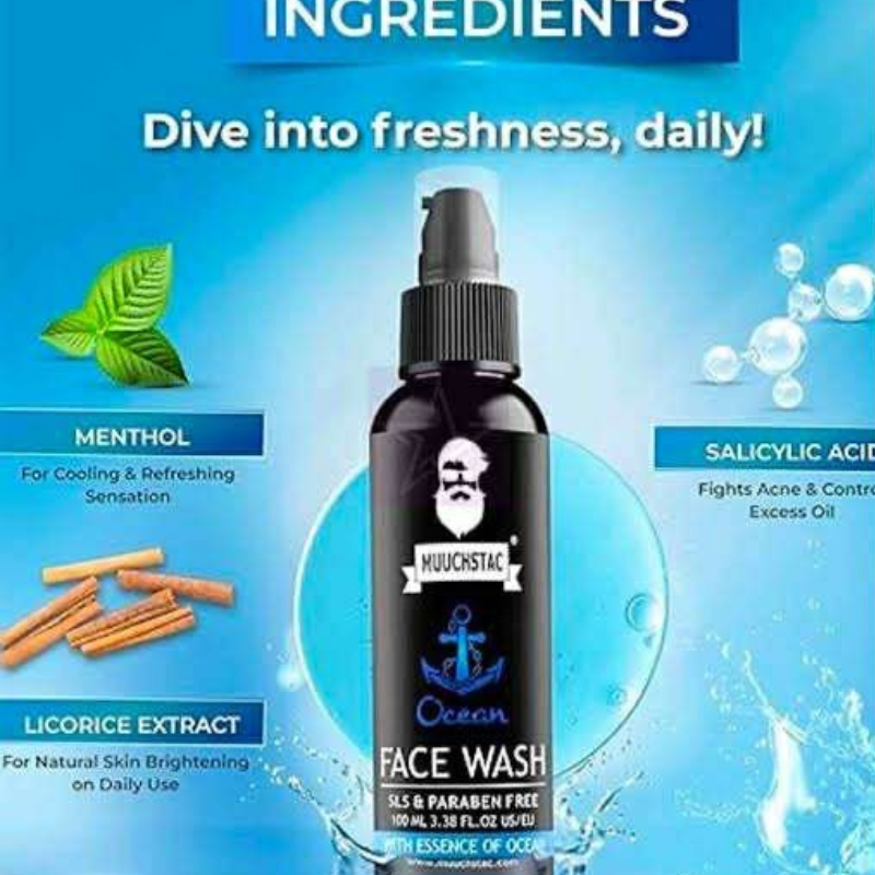 Muuchstac Men’s Ocean Face Wash-100 ml